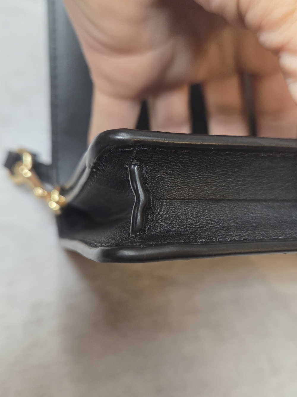 Coach Dark Brown Signature Crossbody Wallet with Black Strap-Strap Is Unbranded - Picture 10 of 13
